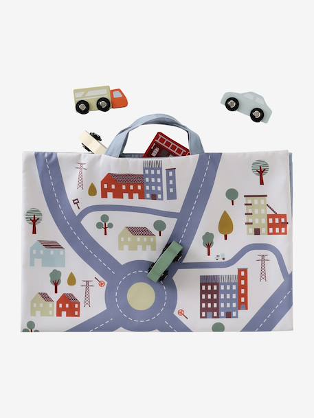 Tapis circuit pliable avec accessoires beige - vertbaudet enfant 