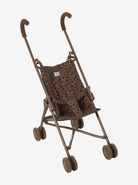 Grande poussette canne léopard  Vertbaudet x Envie de Fraise marron - vertbaudet enfant 