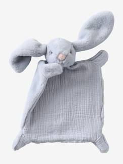 -Doudou lapin bi-matière personnalisable