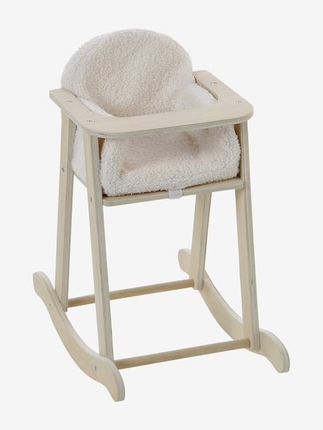 Chaise haute à bascule poupon en bois FSC® bois - vertbaudet enfant 