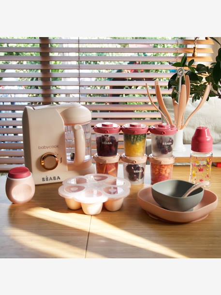 Assiette silicone avec ventouse ROSE+vert - vertbaudet enfant 