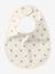 Lot 7 bavoirs naissance en coton bio* beige imprimé+blanc jungle+carreaux vert+Hérisson+multicolore+rose pâle+vert d'eau - vertbaudet enfant 