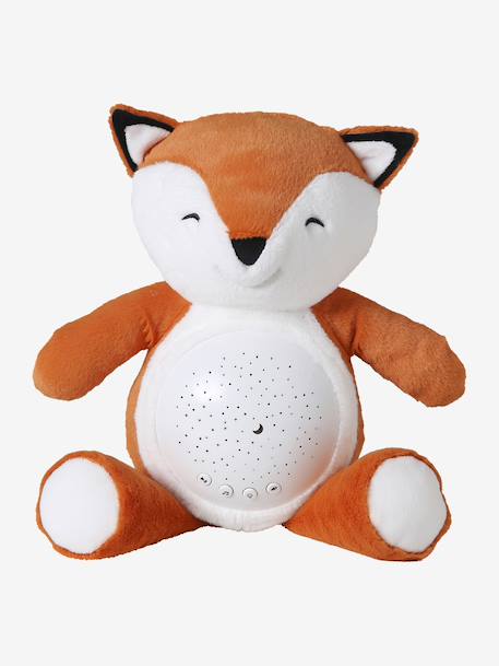 Veilleuse Peluche projecteur d'étoiles bleu jean+dinosaure+jaune d'or+orange - vertbaudet enfant 