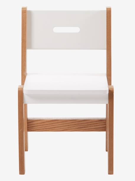 Chaise maternelle, assise 30 cm LIGNE ARCHITEKT BLANC/BOIS - vertbaudet enfant 