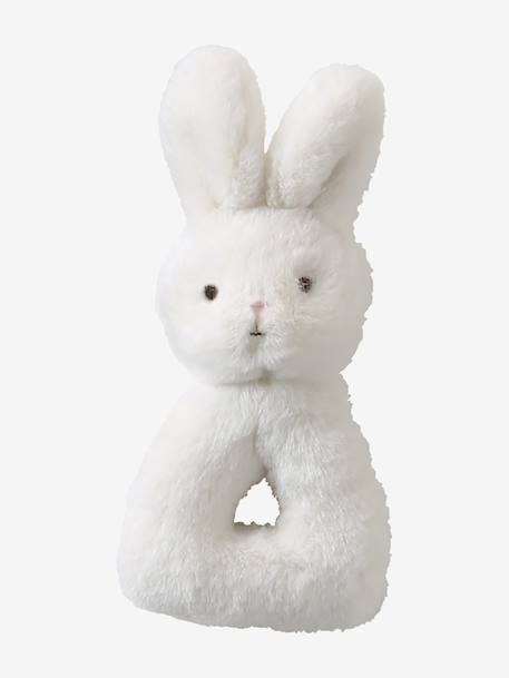 Hochet Lapin blanc+gris - vertbaudet enfant 