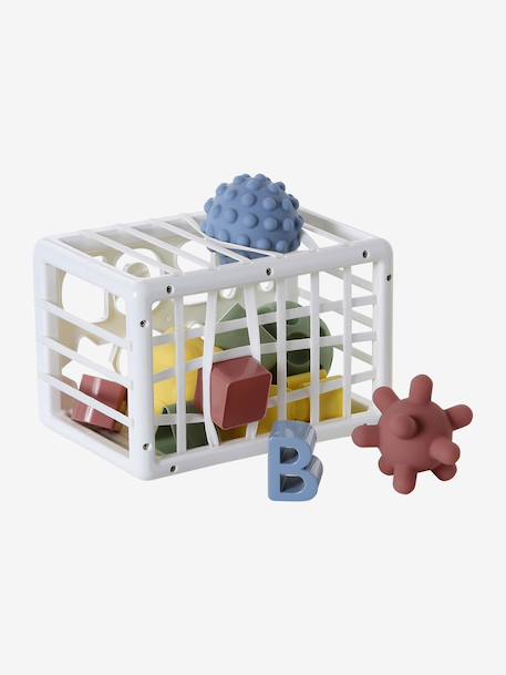Boîte à formes avec élastiques blanc - vertbaudet enfant 