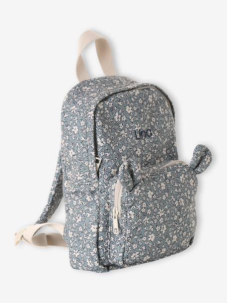 Sac à dos fille maternelle personnalisable animation oreilles ourson vert sauge - vertbaudet enfant 