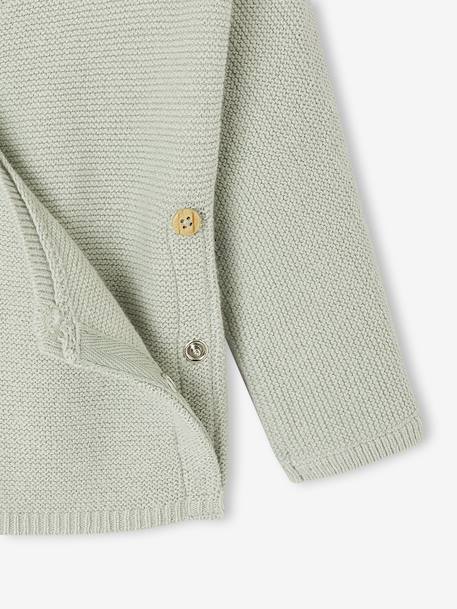 Brassière bébé en coton et laine beige chiné+blanc+rose+vert d'eau - vertbaudet enfant 