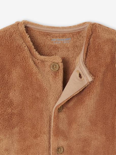 Surpyjama naissance animal ou coeur chocolat+écru - vertbaudet enfant 