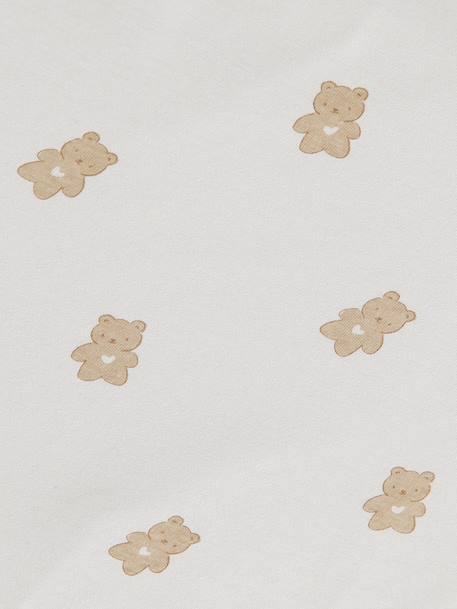 Housse pour couffin écru+imprimé coeurs+marine - vertbaudet enfant 