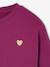 Sweat fille motif imprimé anthracite+corail+encre+pivoine+sauge+vanille+violet+violine - vertbaudet enfant 