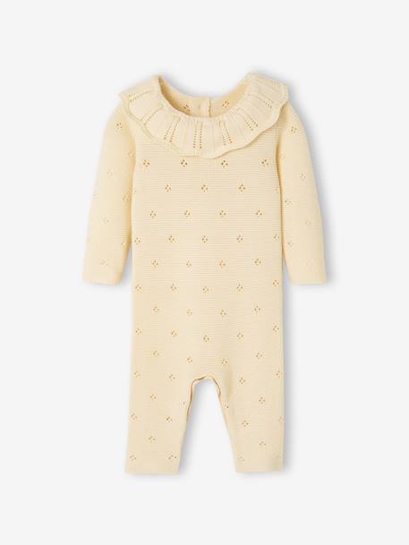 Bébé-Combinaison naissance en tricot maille fantaisie