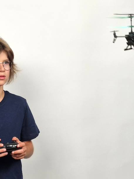 Hélicoptère radiocommandé noir - vertbaudet enfant 