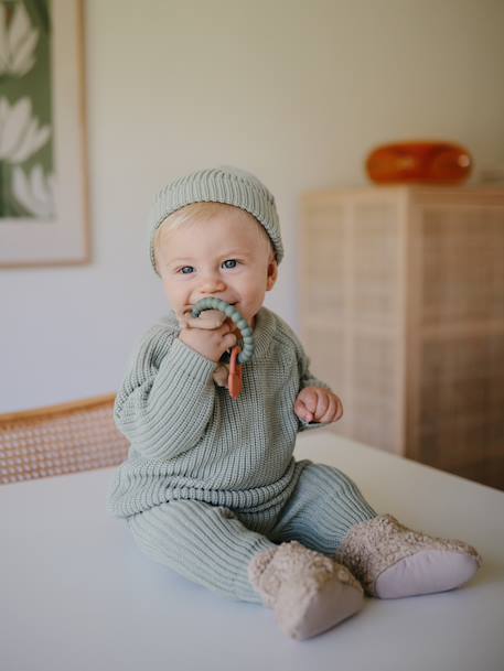 Anneau de dentition - bleu+rose+vert - vertbaudet enfant 
