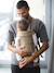 Porte-bébé Mini tissé BABYBJÖRN beige+noir - vertbaudet enfant 