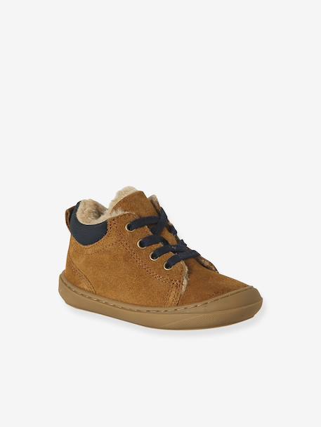 Chaussures premiers pas bébé lacets bleu+camel+kaki+lot bleu+marine - vertbaudet enfant 