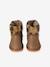Boots déperlantes zippées fourrées bébé camel - vertbaudet enfant 