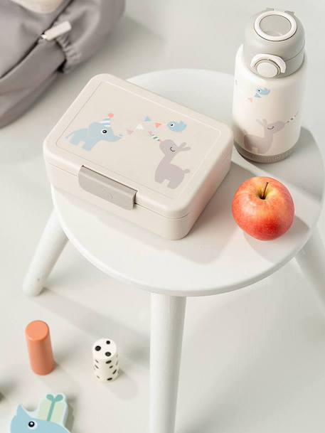 Broodtrommel met scheidingswand DONE BY DEER groen+zandbeige - vertbaudet enfant 