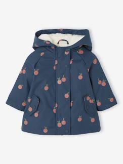 Baby-Mantels, combipakje, engelennestje-Regenjas met capuchon voor babymeisjes met bloemenprint en voering