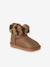 Boots déperlantes zippées fourrées bébé camel - vertbaudet enfant 