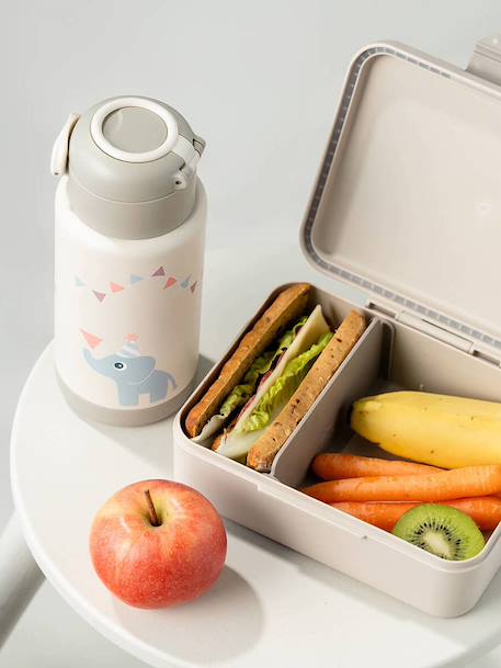 Gourde isotherme 340ml sable+vert - vertbaudet enfant 