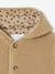 Sherpa jas voor baby's met 'luipaard' printvoering beige+oudroze - vertbaudet enfant 