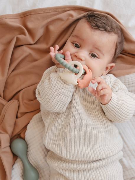 Anneau de dentition - bleu+rose+vert - vertbaudet enfant 