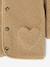 Sherpa jas voor baby's met 'luipaard' printvoering beige+oudroze - vertbaudet enfant 