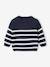 Gestreept baby trui van tricot karamel+marineblauw - vertbaudet enfant 