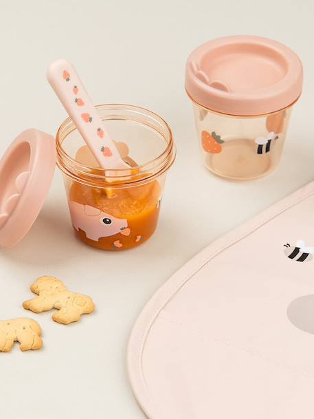 Lot de 2 pots conservation Dotti bleu+blush - vertbaudet enfant 