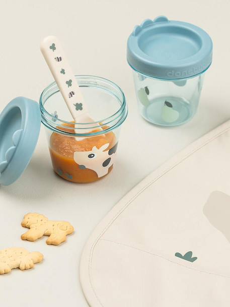 Lot de 2 pots conservation Dotti bleu+blush - vertbaudet enfant 