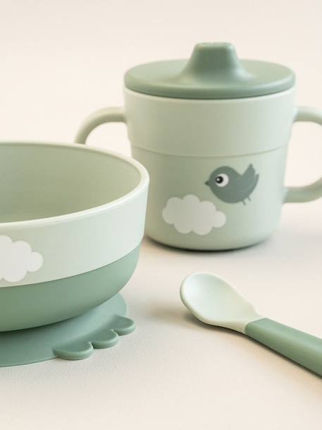 Set eerste maaltijd Foodie DONE BY DEER groen - vertbaudet enfant 