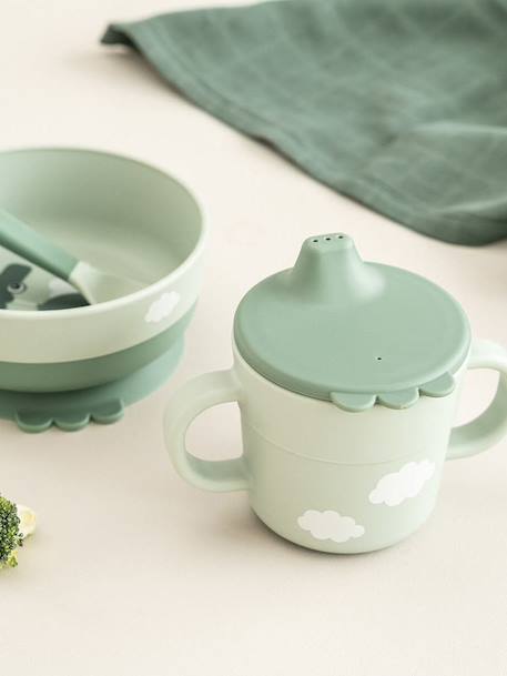 Set eerste maaltijd Foodie DONE BY DEER groen - vertbaudet enfant 