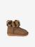 Boots déperlantes zippées fourrées bébé camel - vertbaudet enfant 