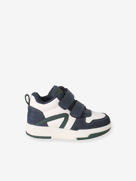 Baskets bébé garçon synthétique à scratchs lot bleu - vertbaudet enfant 