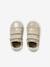 Baskets met klittenband van leer baby goud+wit - vertbaudet enfant 