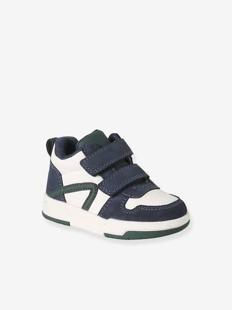 Baskets bébé garçon synthétique à scratchs lot bleu - vertbaudet enfant 