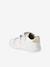 Baskets bébé fille cuir à scratchs blanc+or - vertbaudet enfant 