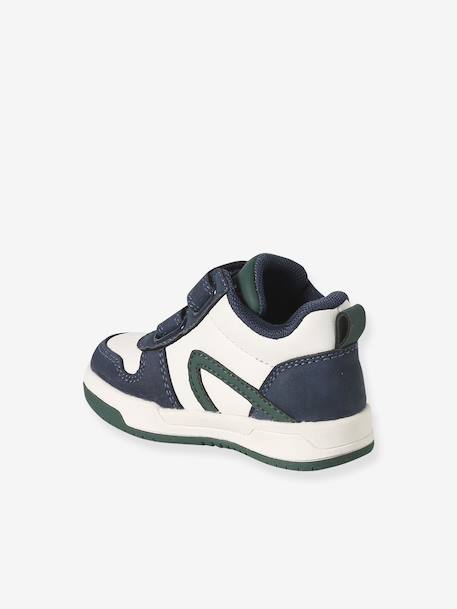 Baskets bébé garçon synthétique à scratchs lot bleu - vertbaudet enfant 
