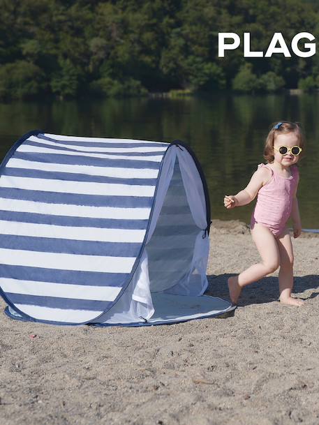 Anti-UV UPF50+ tent met muggenet Babymoov groen+MARINIERE - vertbaudet enfant 