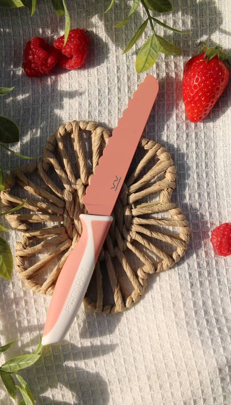 Couteau enfant écru+orange+vert d'eau+violet - vertbaudet enfant 