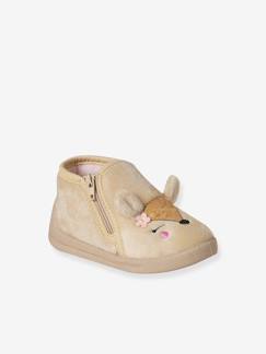 -Chaussons zippés bébé en toile