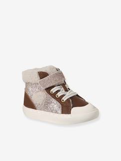 Schoenen-Baby schoenen 17-26-Loopt meisje 19-26-Baskets baby meisjes synthetisch gevoerd elastische veters en klittenband