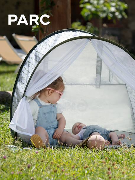 Anti-UV UPF50+ tent met muggenet Babymoov groen+MARINIERE - vertbaudet enfant 