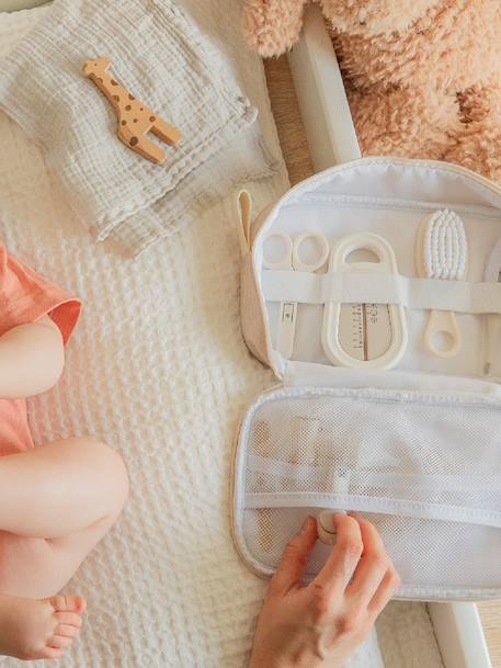 Trousse de Soin Compacte Grise 9 Accessoires Inclus sable - vertbaudet enfant 