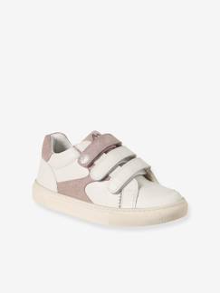 Chaussures-Chaussures fille 23-38-Baskets, tennis-Baskets enfant fille cuir à scratchs
