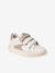 Baskets enfant fille cuir à scratchs écru+lot blanc - vertbaudet enfant 