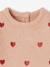 Pull bébé brodé petits coeurs rose poudré - vertbaudet enfant 