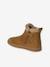 Boots enfant fille en cuir fourrées camel - vertbaudet enfant 