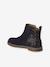 Boots enfant fille cuir et glitter zippées marine - vertbaudet enfant 
